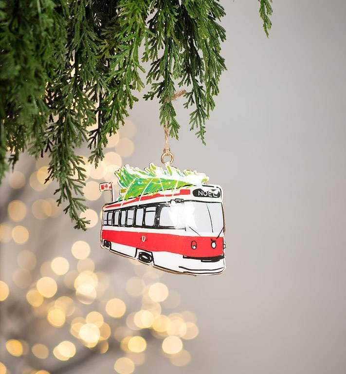 Holiday Streetcar Ornament
