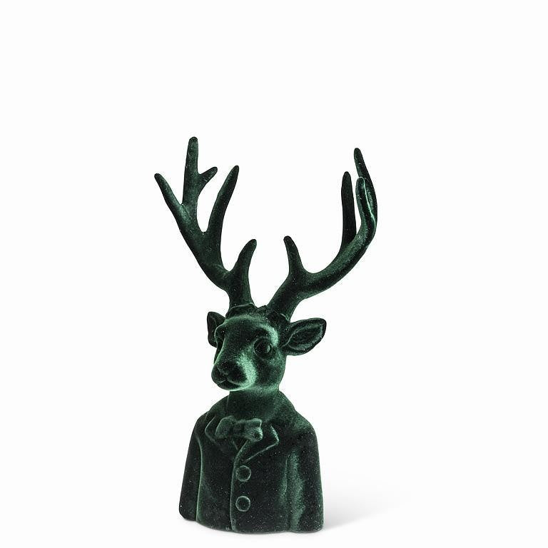 Dark Green Stag Bust