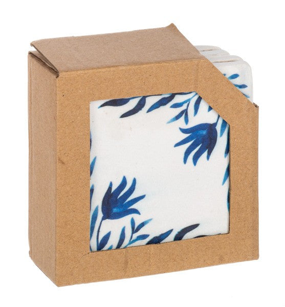 Floral Coasters, Set of 4