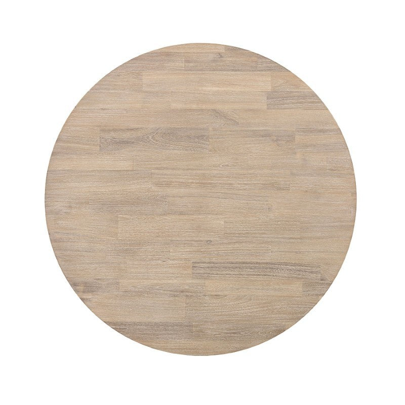 Gia 40" Round Dining Table - Light Driftwood