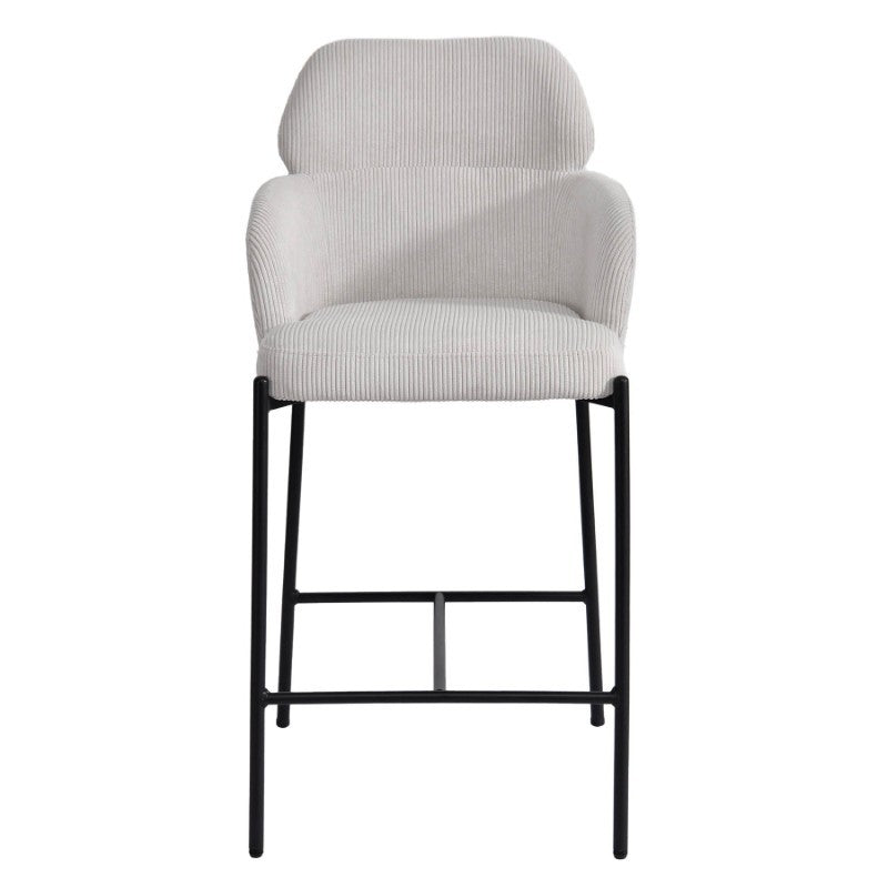 Allegra Counter Stool - Corduroy White