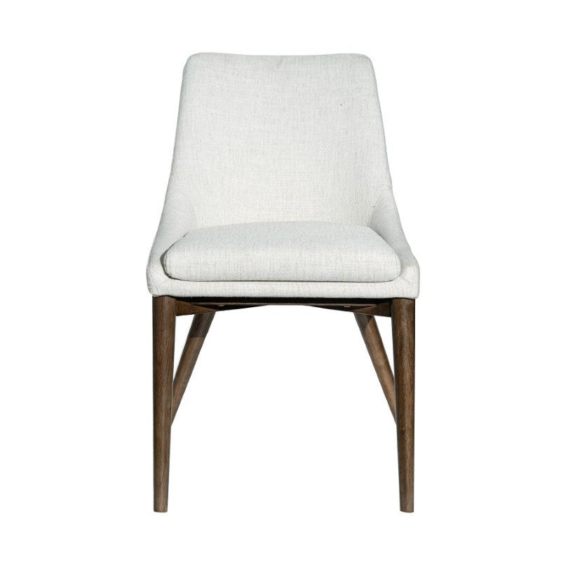 Fritz Side Dining Chair - Ivory w/ Natural Leg