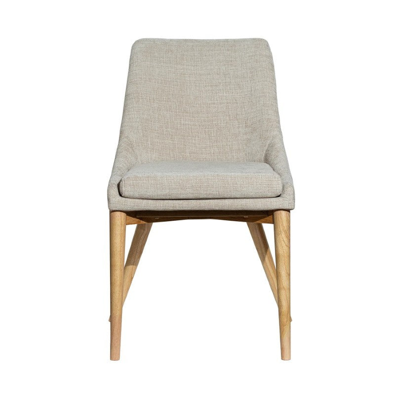 Fritz Side Dining Chair - Taupe w/ Natural Leg