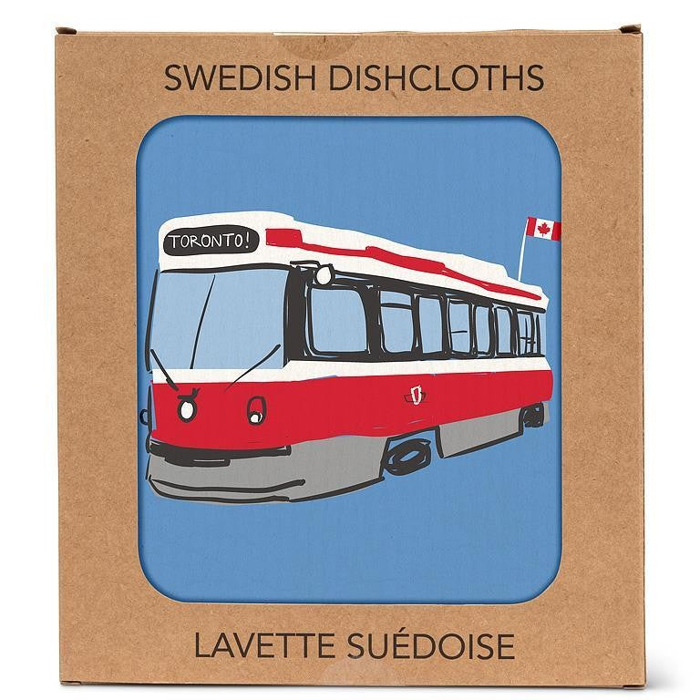 Streetcar Swedish Dishcloth, Single