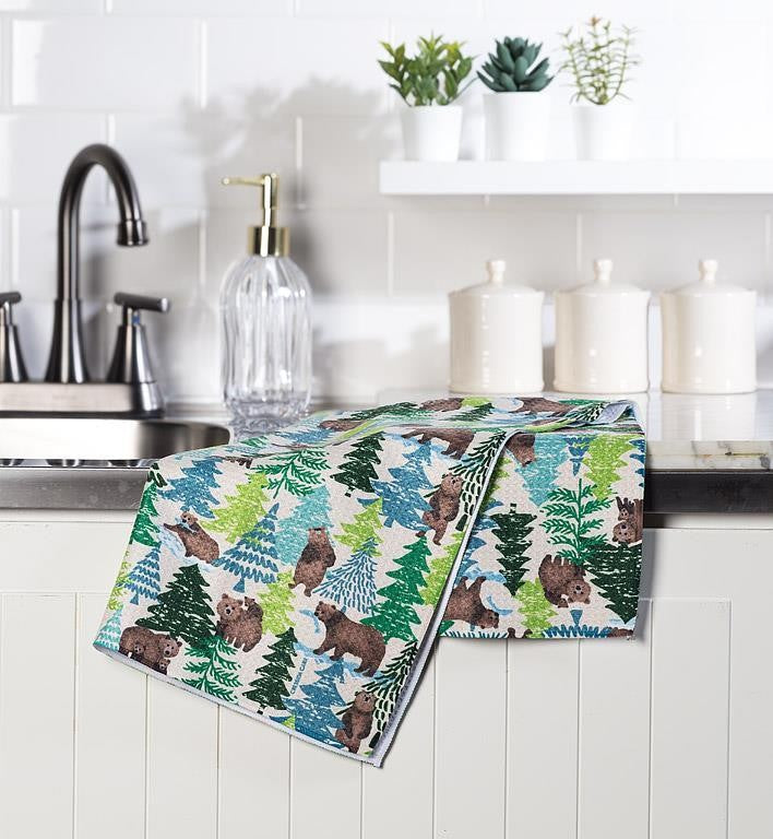 Bears &amp; Trees Kitchen Towel