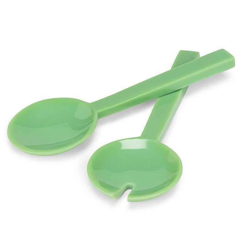 Oversized Jadite Green Salad Servers, 11"L