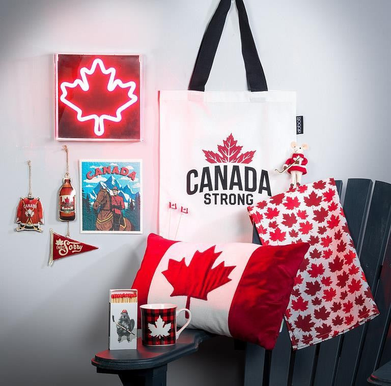 Canada Flag Pillow, 12" x 20"L