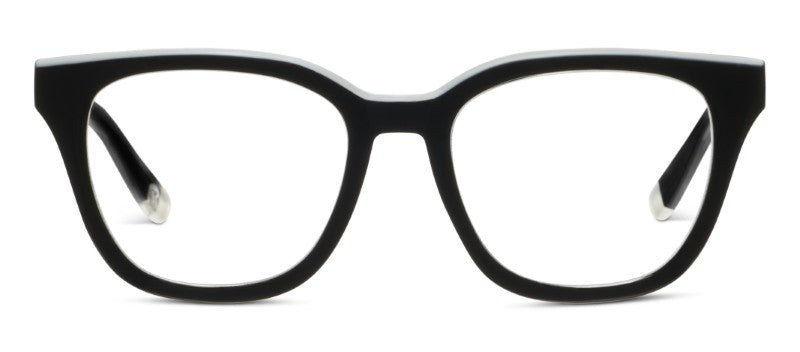 Le Fun Club Black/White — Blue Light Reading Glasses