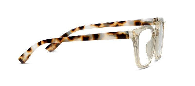 Lenora Fog/Chai Tortoise — Blue Light Reading Glasses