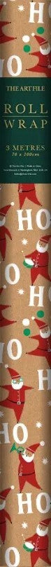 Ho Ho Ho Santa Wrapping Paper, 3 Meters