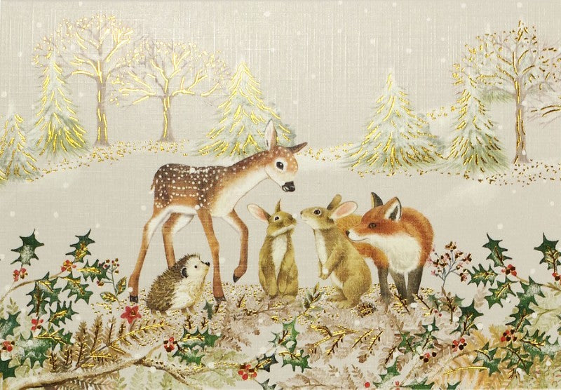 Furry Friends Holiday Cards, Box of 20
