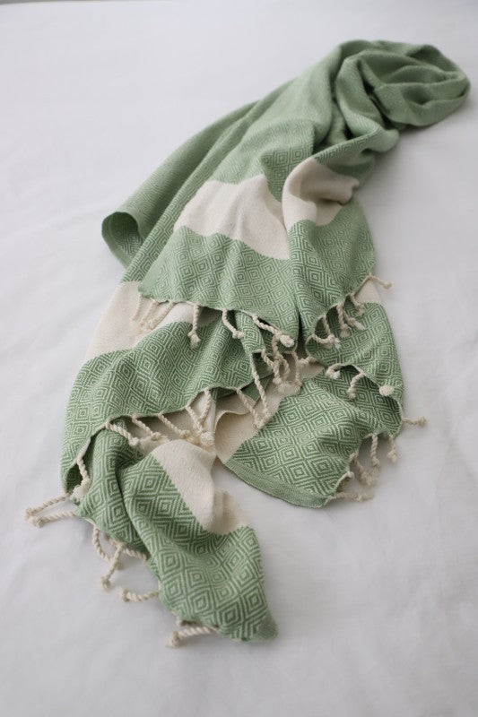 Pokoloko Diamond Towel - Thyme