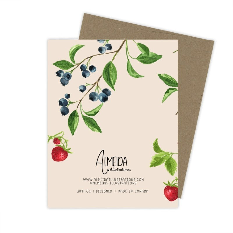 Berry Thank You Card