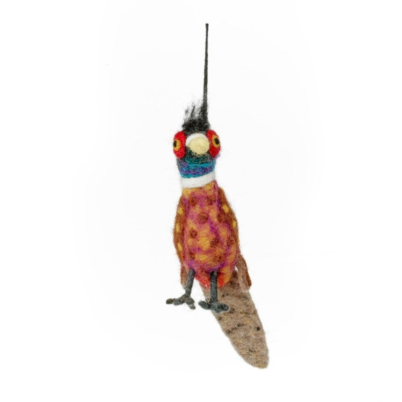 Philippa the Pheasant Handmade Ornament