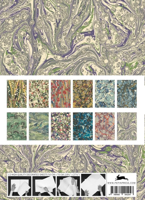 Marbled Paper Designs Gift &amp; Creative Paper Book Vol. 102
