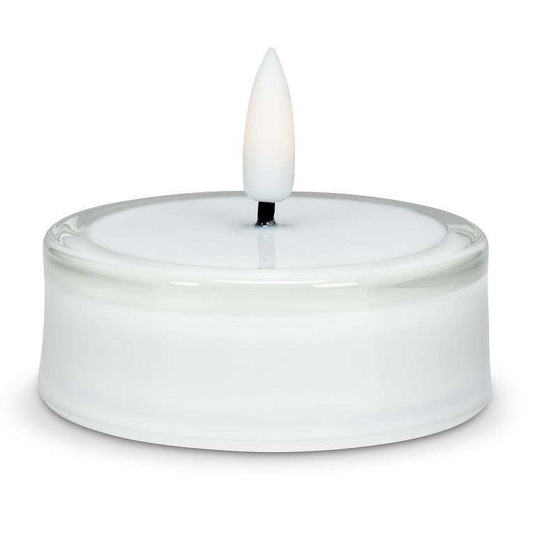 Glass LED Maxilight Tealight Candle