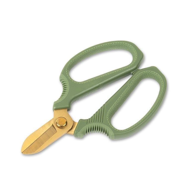 Short Blade Green Floral Snips