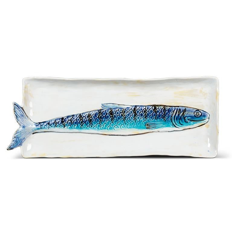 Long Slim Fish Rectangle Plate, 5" x 14.5"L