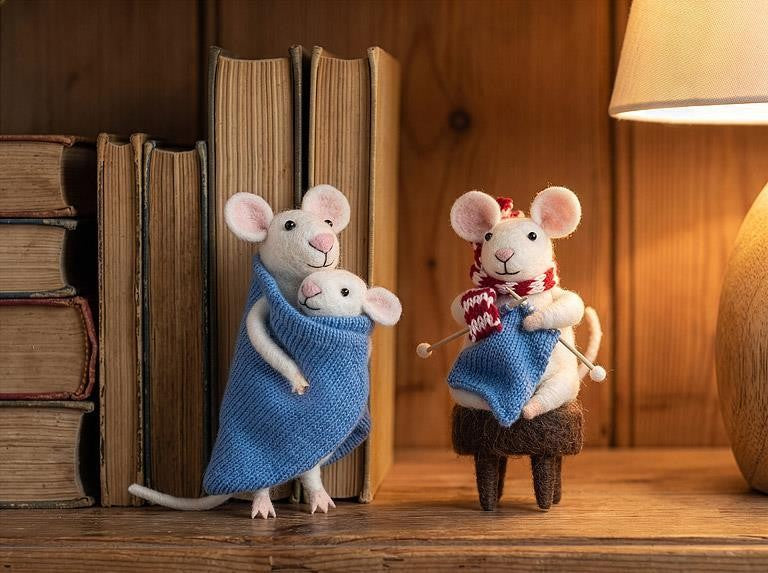 Mother &amp; Baby Mouse Ornament
