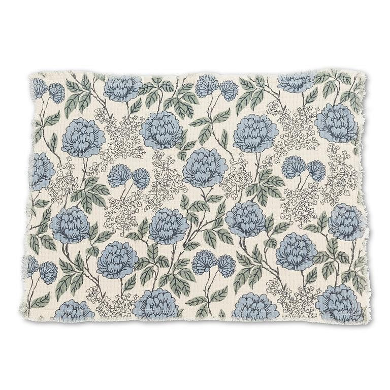 Blue Floral Cotton Placemat