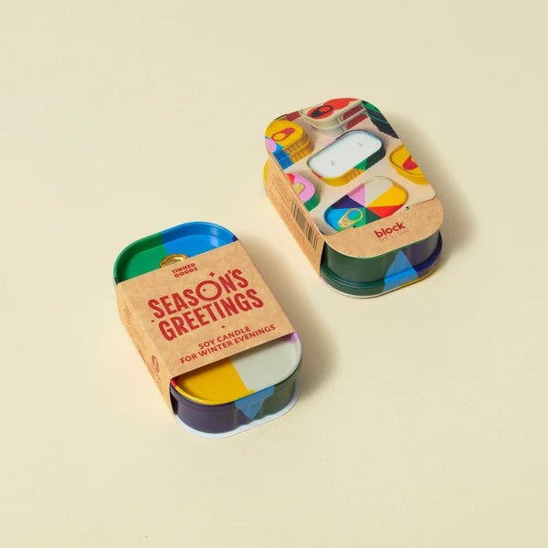 Season's Greetings Candle Tin