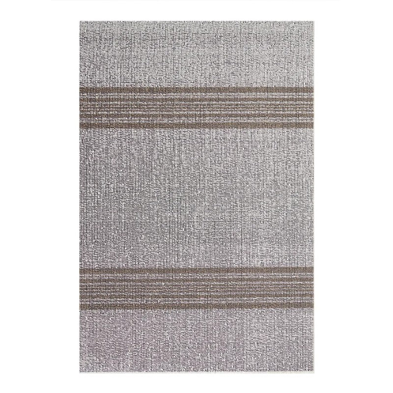 Chilewich Relay Stripe Shag Mat, Ivory