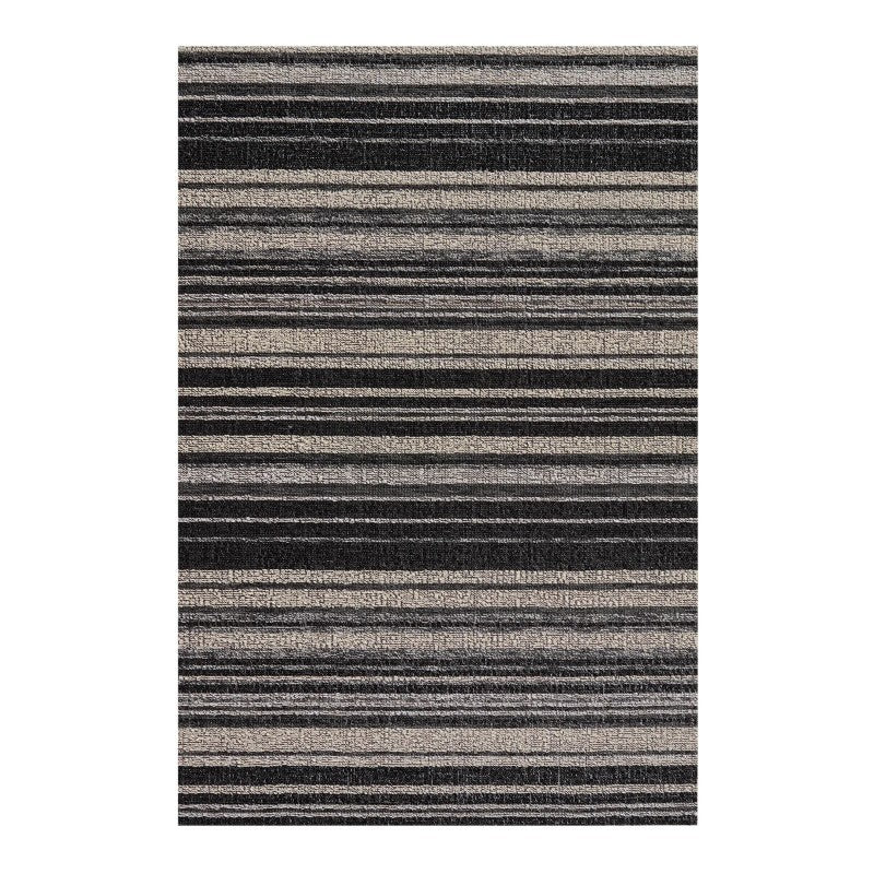 Chilewich Echo Stripe Shag Mat, Shadow