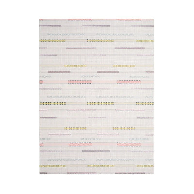 Chilewich Applique Woven Mat, Almond