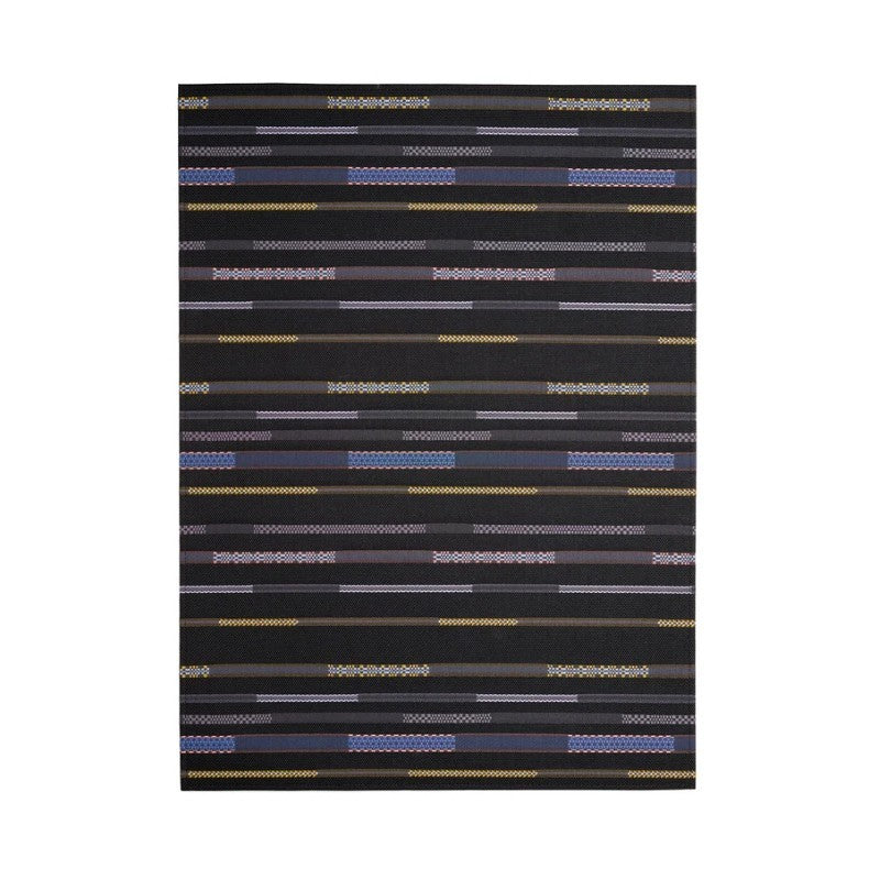 Chilewich Applique Woven Mat, Nero