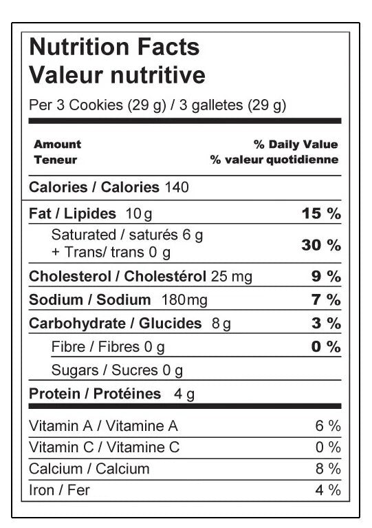 Canadian Cheddar - Savoury Shortbread, 150g