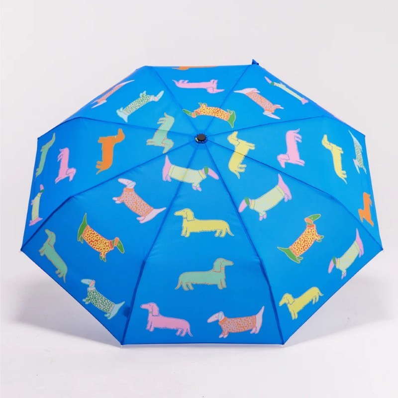 Dogs in Blue Compact Duckhead Umbrella