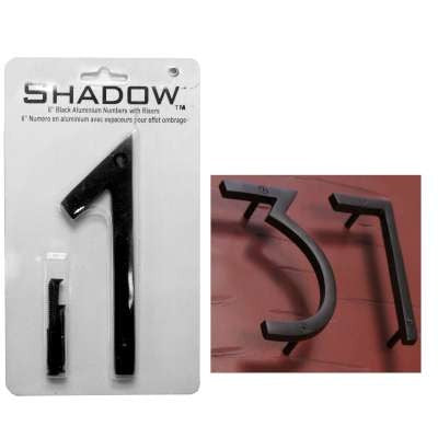 House Number '1' - Black