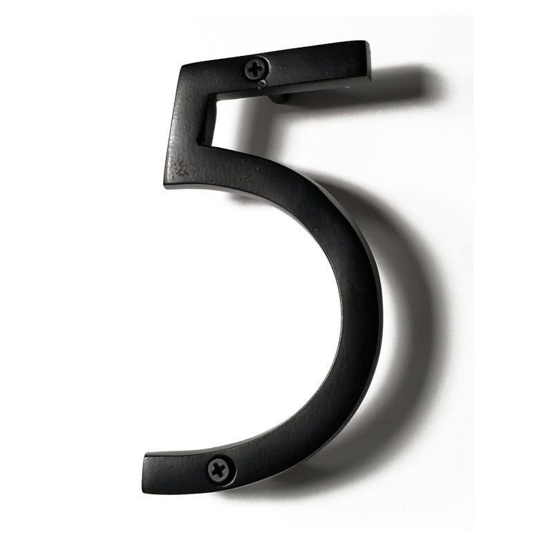 House Number '5' - Black