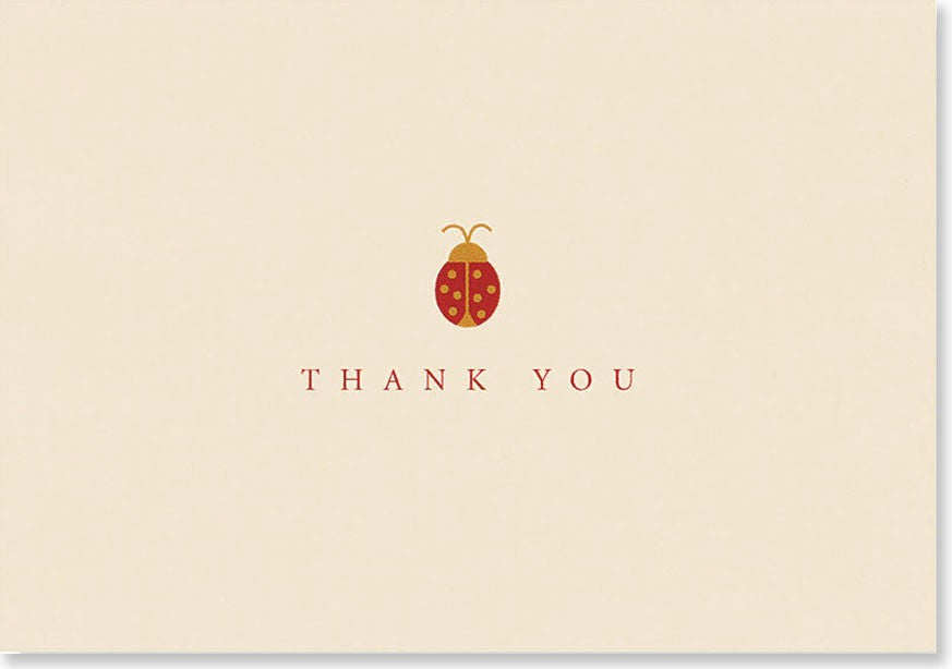 Ladybug Thank You Cards, Box of 14
