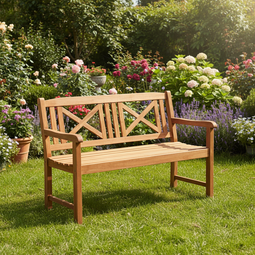 Acacia Outdoor English Bench