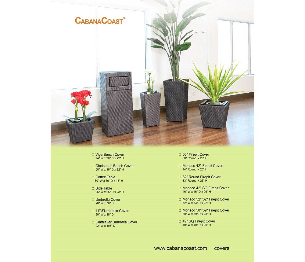 Side Table Cover 25&quot;W x 25&quot;D x 23&quot;H