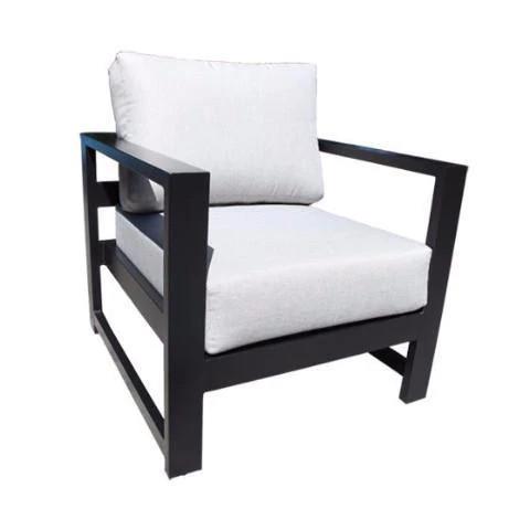 Wynn Outdoor Deep Seating Chair, Black