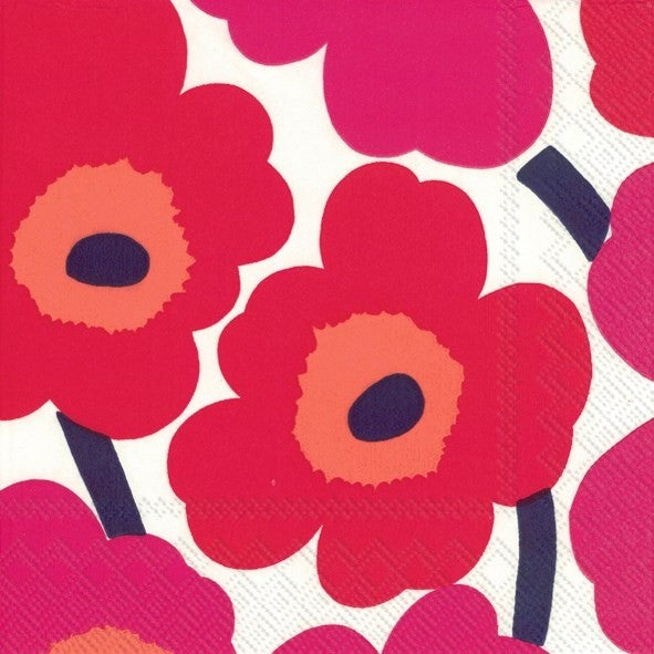 Marimekko Red - Paper Napkins - Pack/20