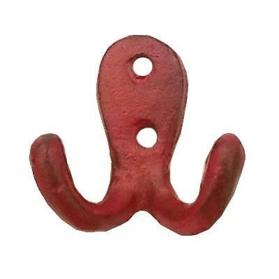 Antique Red Arich Double Hook
