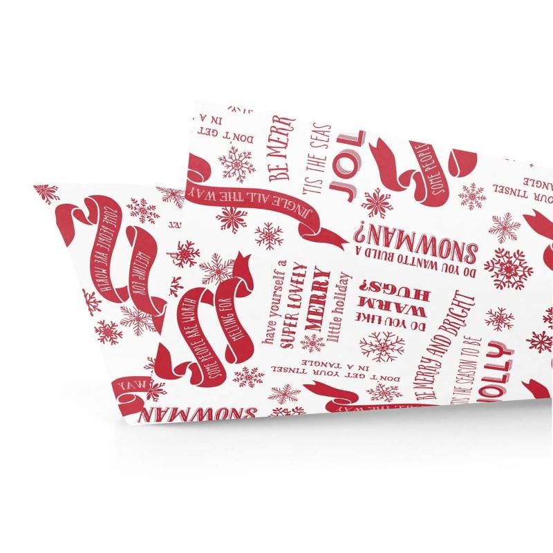 Holiday Quotes Tissue Paper, 3 Sheets