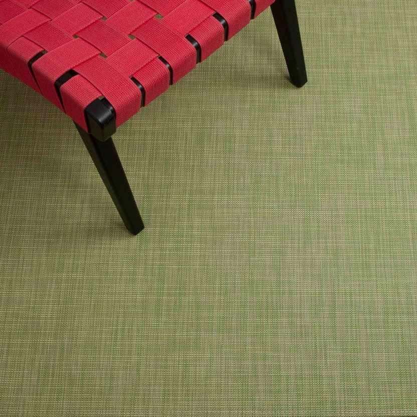 Chilewich Mini Basketweave Woven Floor Mat, Dill