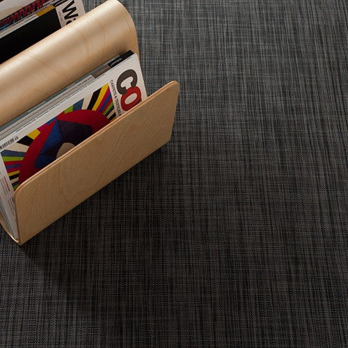 Chilewich Ikat Woven Floor Mat, Deep Grey