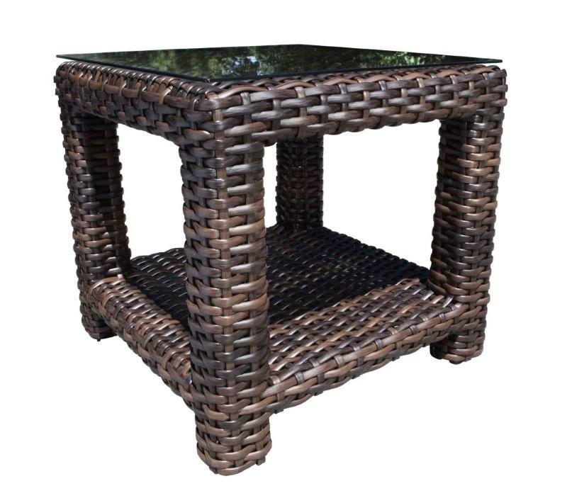 Louvre 24&quot; Outdoor Square Side Table