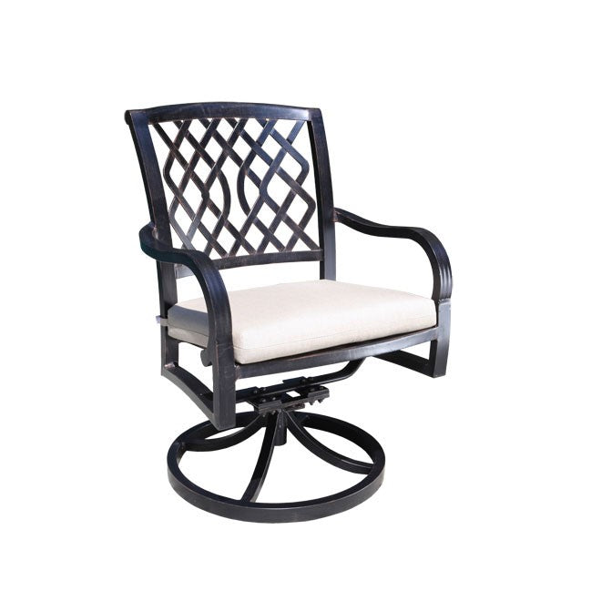 Carleton Outdoor Dining Swivel Rocker