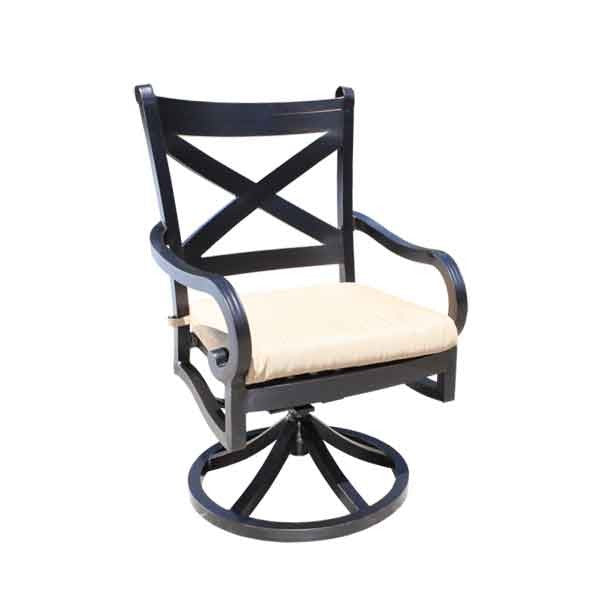 Milano Outdoor Dining Swivel Rocker