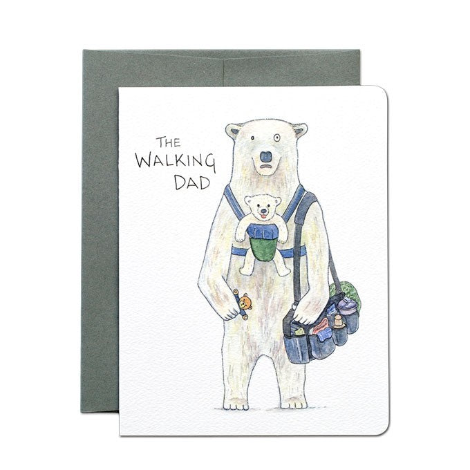 Gotamago The Walking Dad Father's Day Card