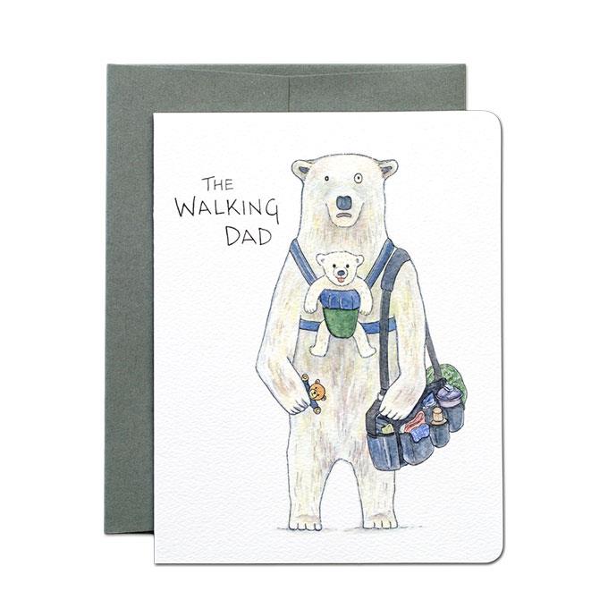 Gotamago The Walking Dad Father's Day Card