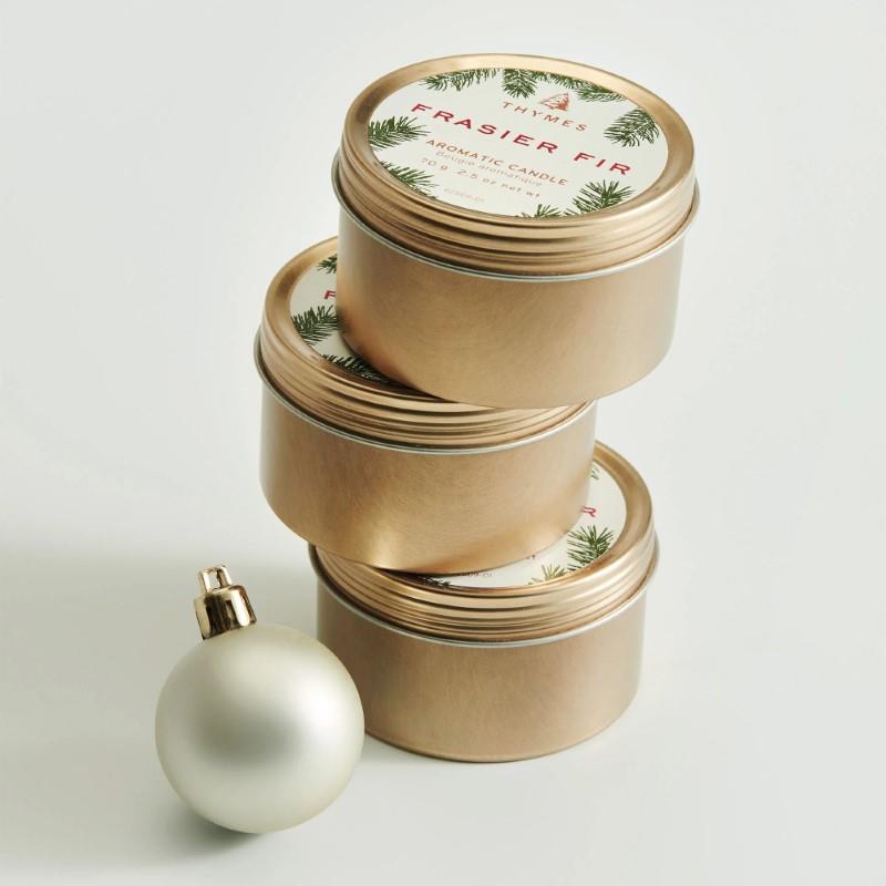Thymes Frasier Fir Travel Tin Candle, 2.5oz