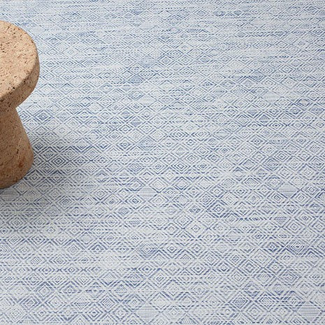 Chilewich Mosaic Woven Floor Mat, Blue