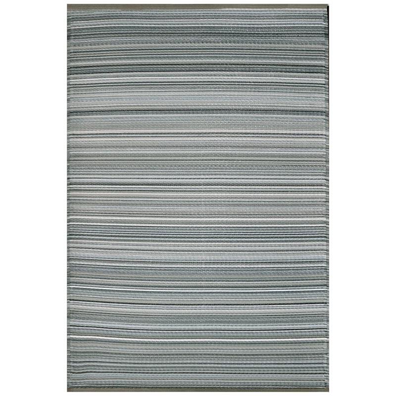 Grey Stripe Outdoor Mat